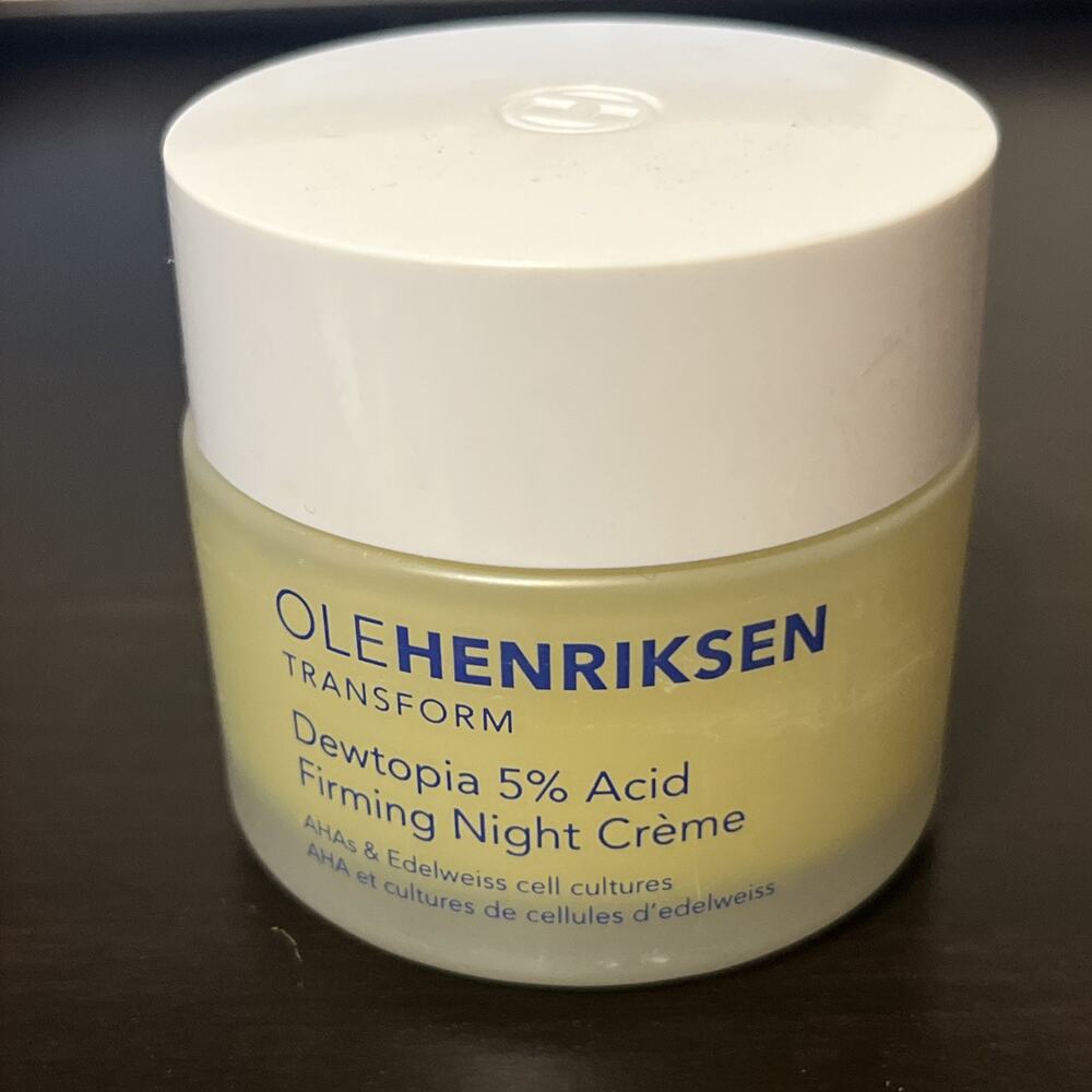 Ole Henriksen Dewtopia 5% Acid Firming Night Creme - 1.7 fl oz (50 ml) NEW